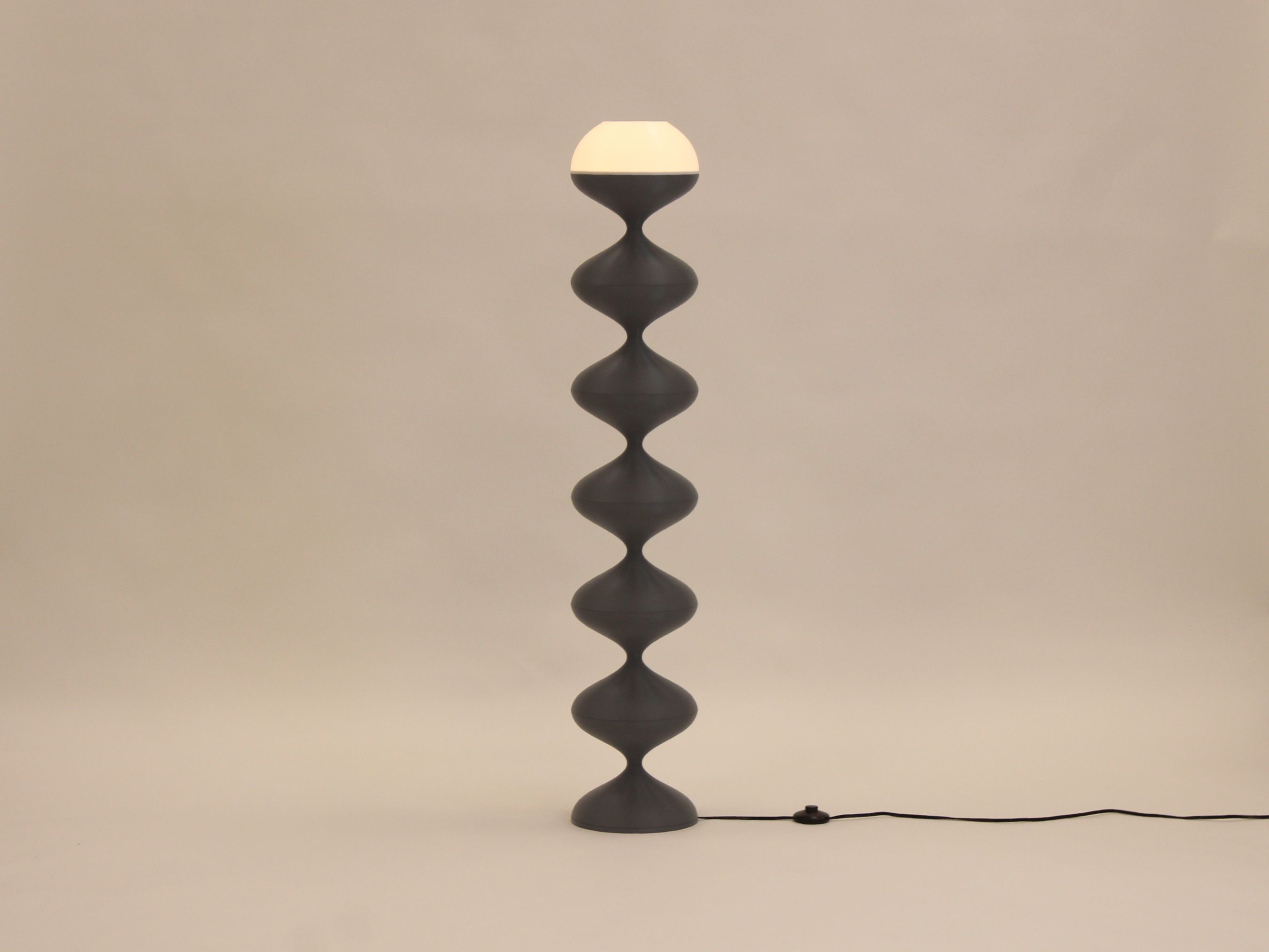 Storm Grey Squiggle Lamp
