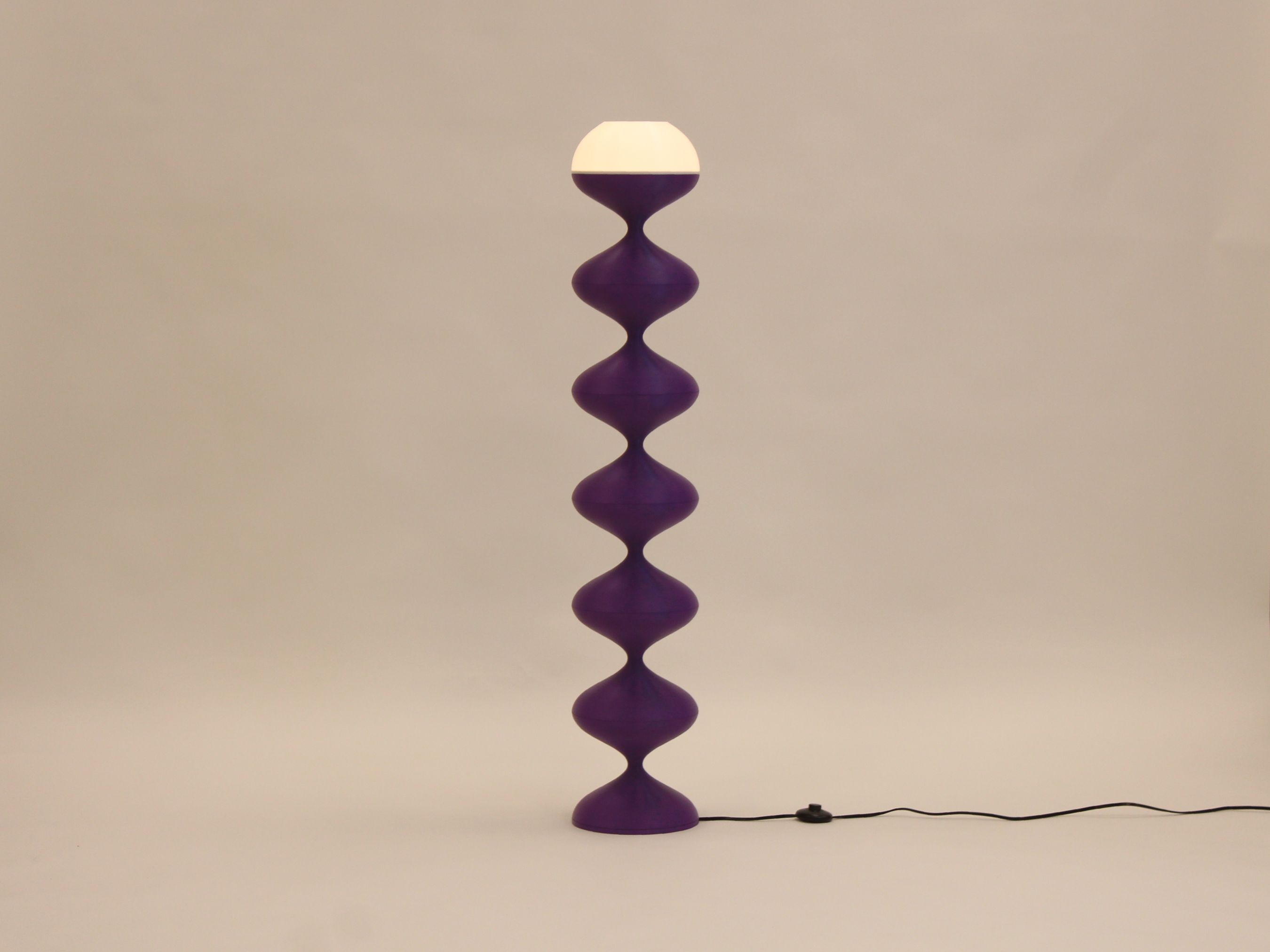 Amethyst Purple Squiggle Lamp